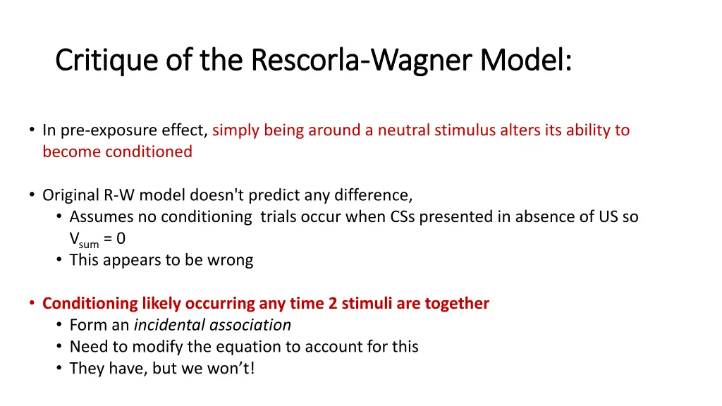 critique of the rescorla critique of the rescorla 2