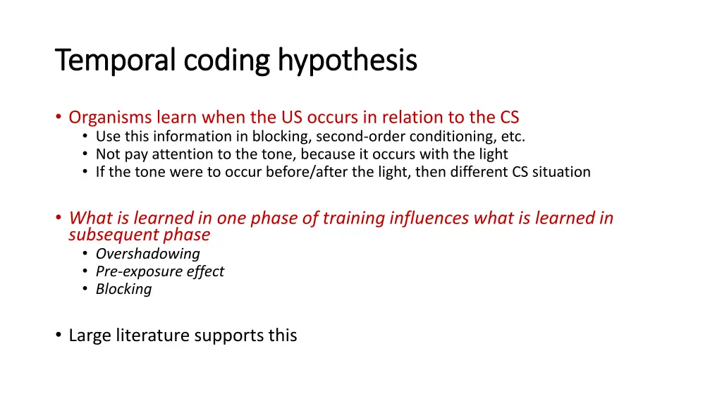 temporal coding hypothesis temporal coding