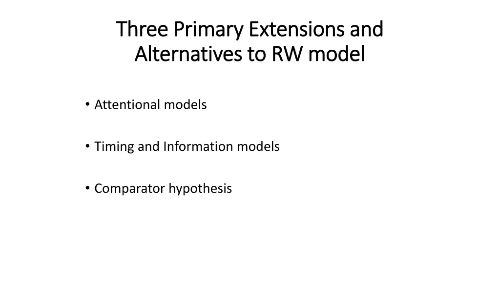three primary extensions and three primary
