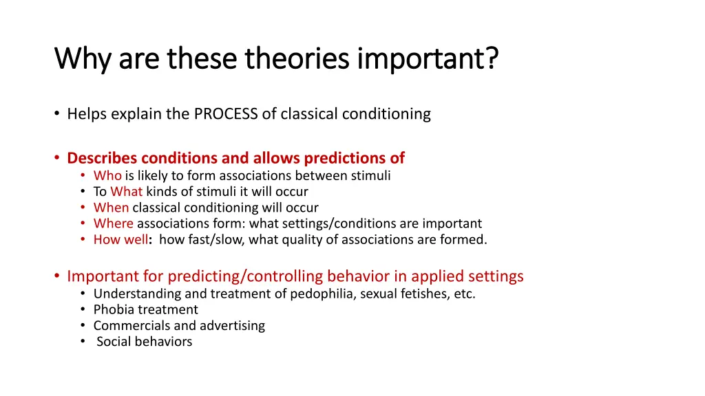 why are these theories important why are these