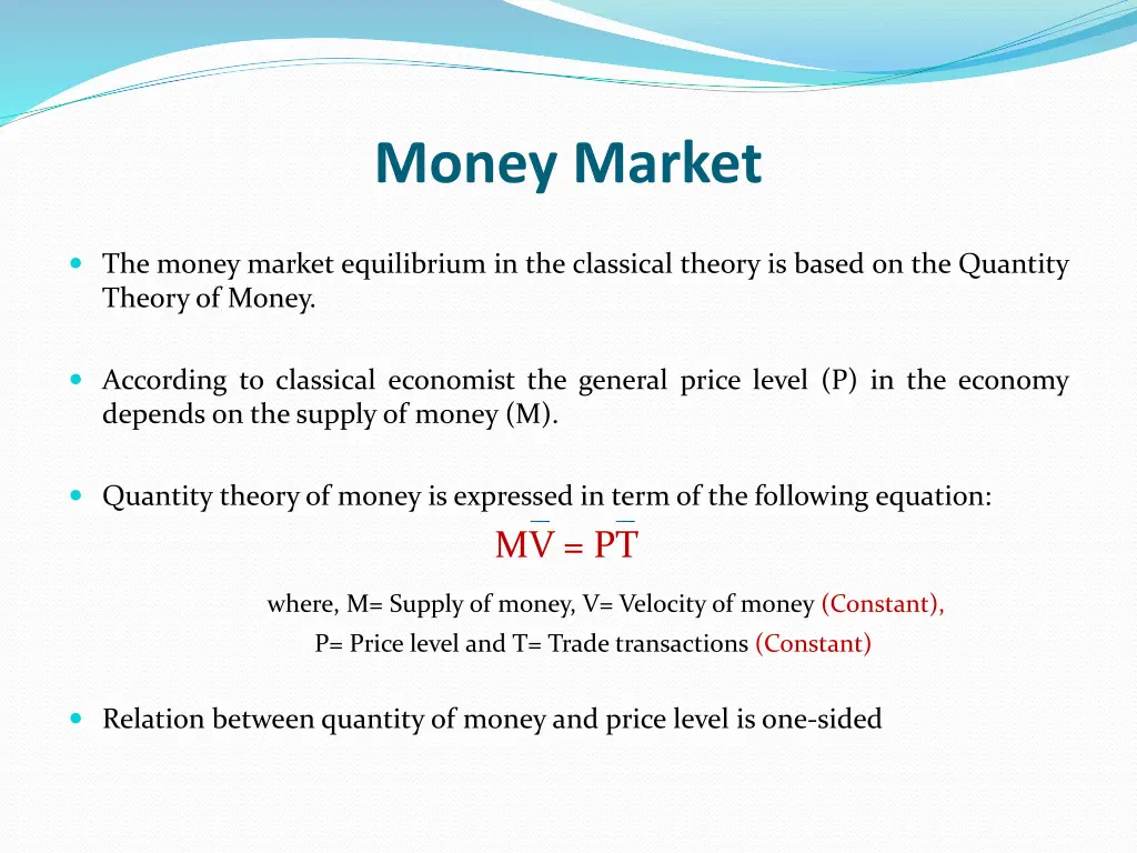 money market