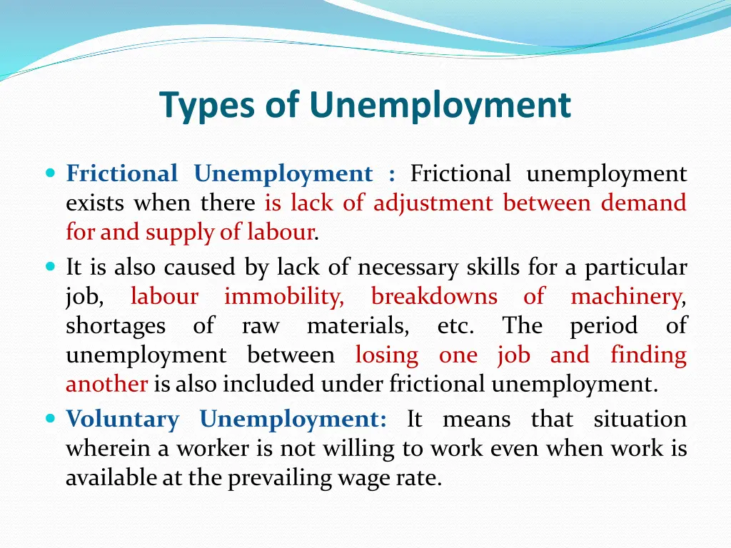 types of unemployment