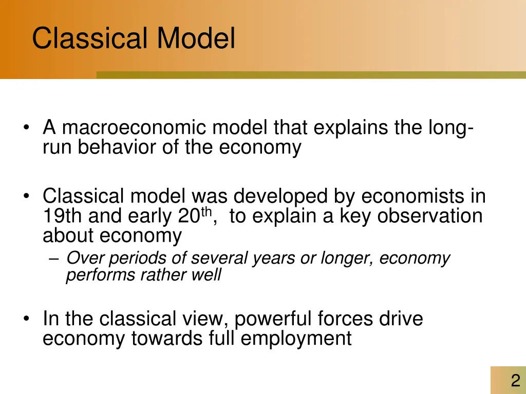 classical model