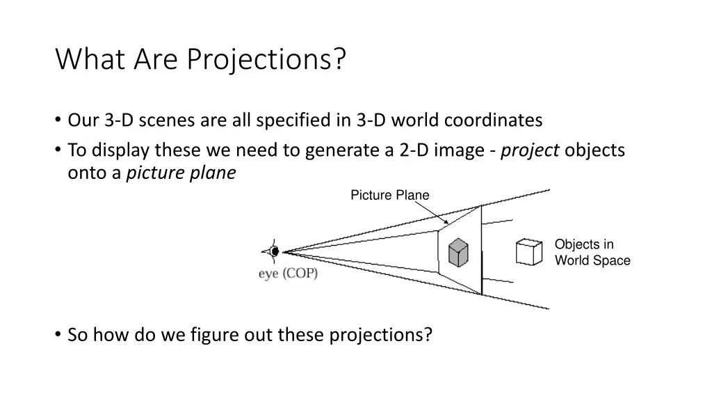 what are projections