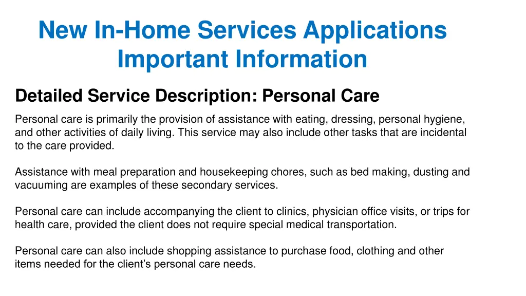 new in home services applications important 1
