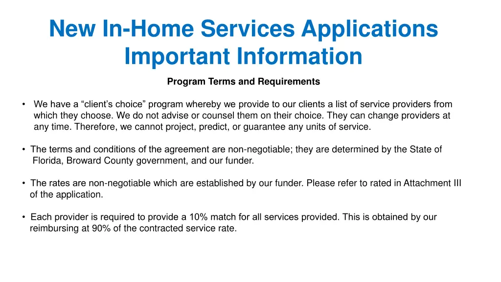 new in home services applications important 6