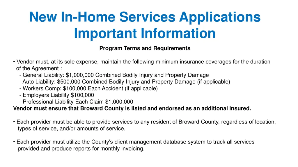 new in home services applications important 7