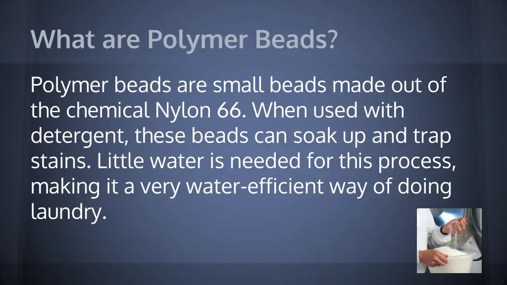 what are polymer beads