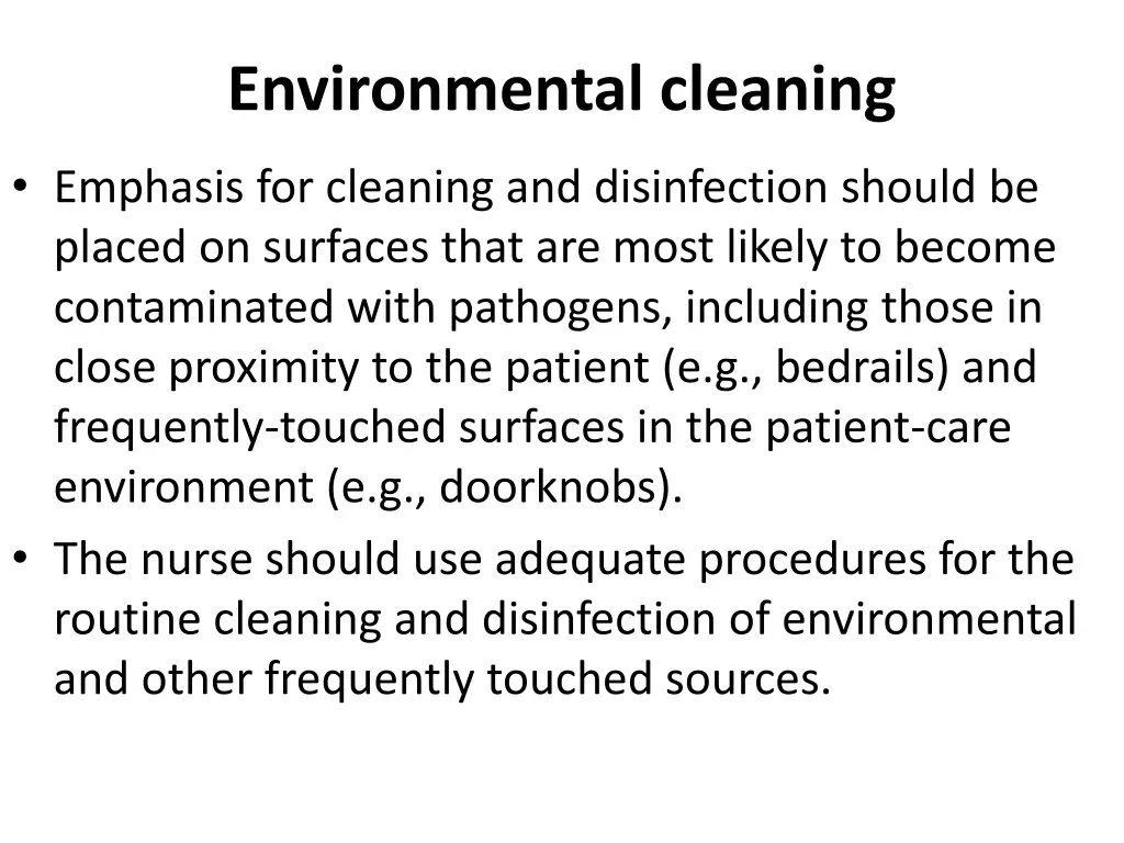 environmental cleaning 1