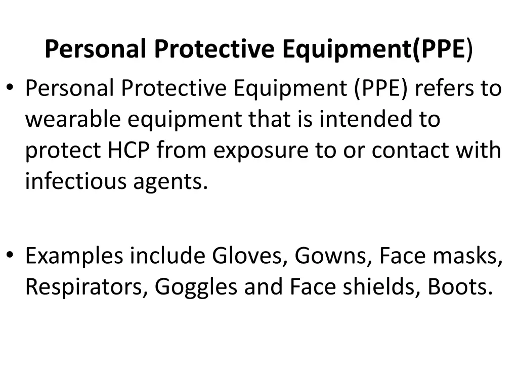 personal protective equipment ppe personal