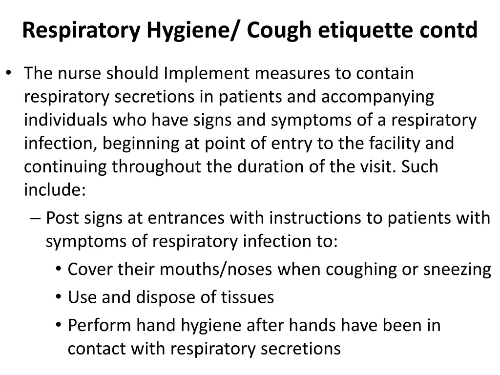 respiratory hygiene cough etiquette contd 1