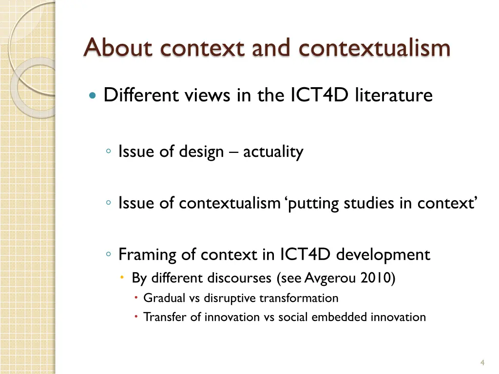 about context and contextualism