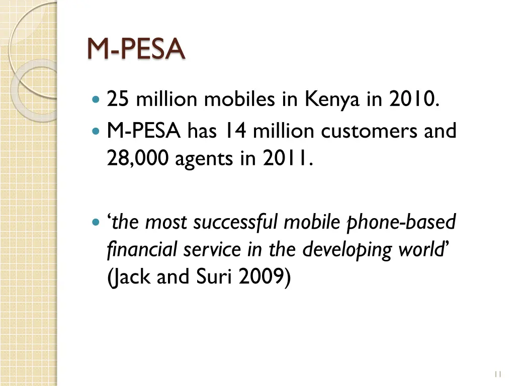 m pesa 1