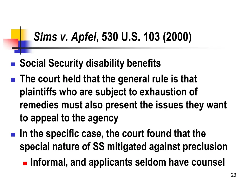 sims v apfel 530 u s 103 2000