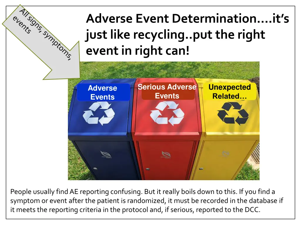 adverse event determination it s just like
