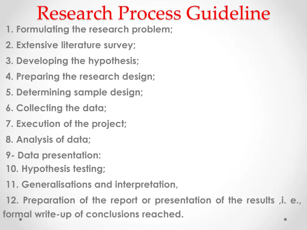 research process guideline 1 formulating