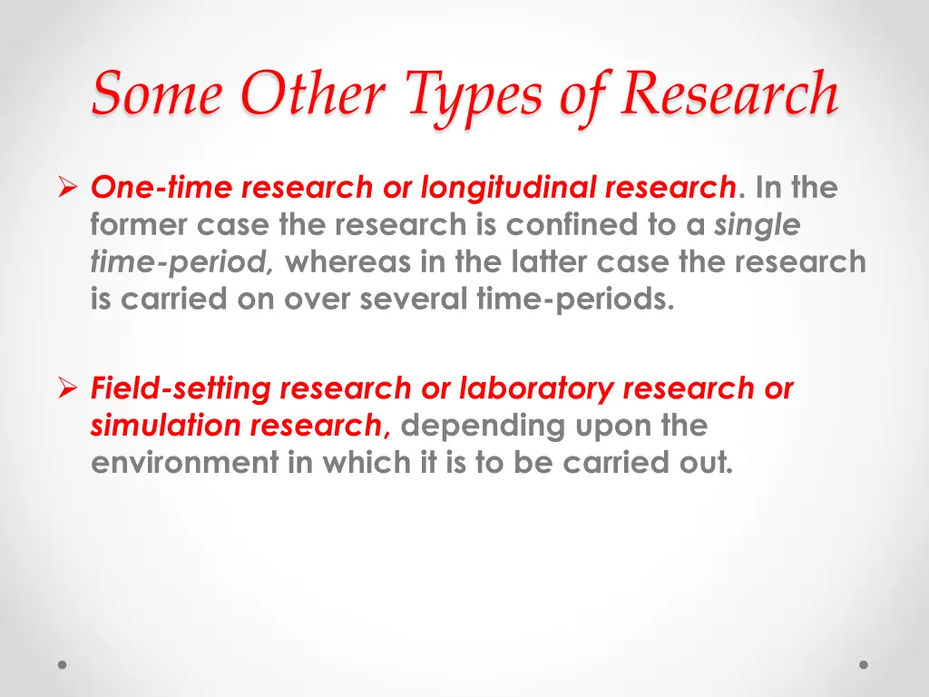 some other types of research 1