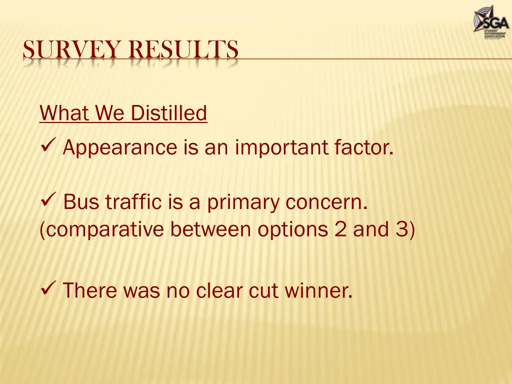 survey results