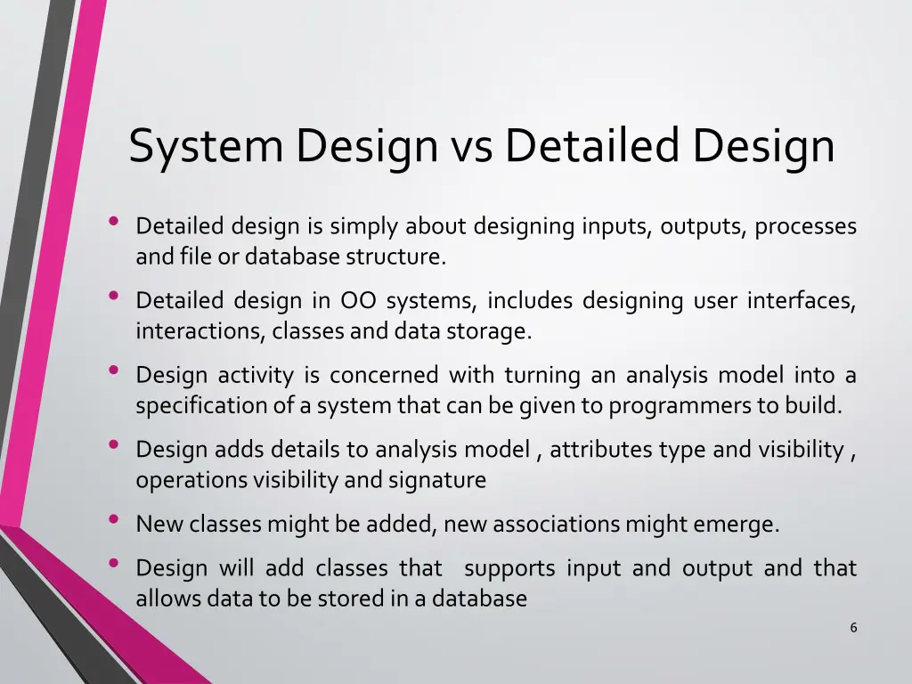system design vs detailed design