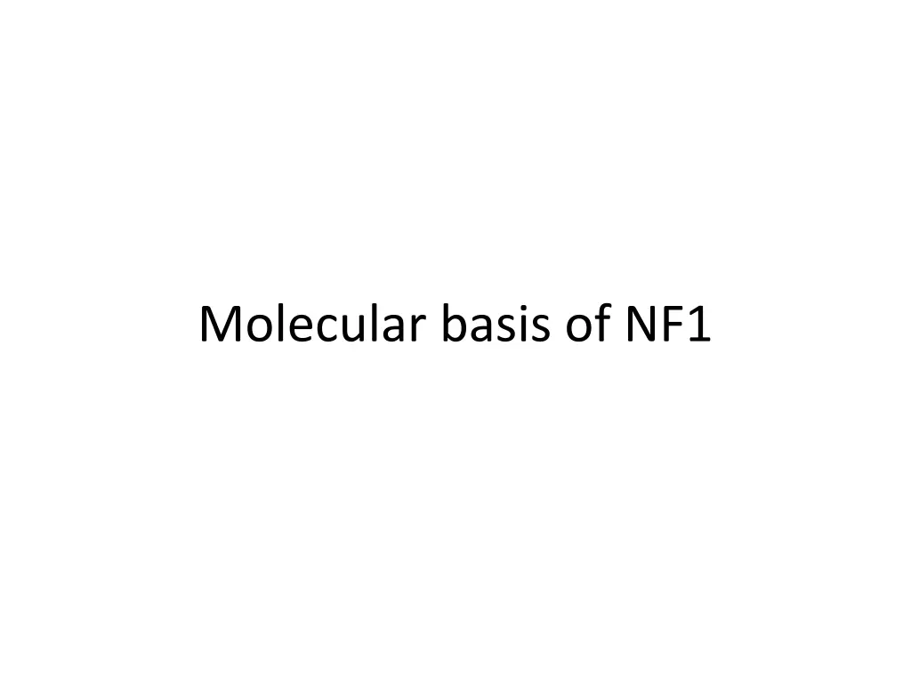 molecular basis of nf1