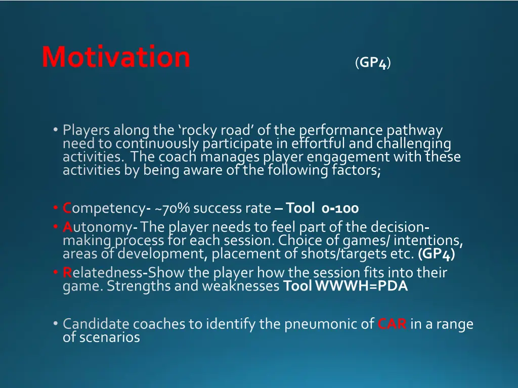 motivation