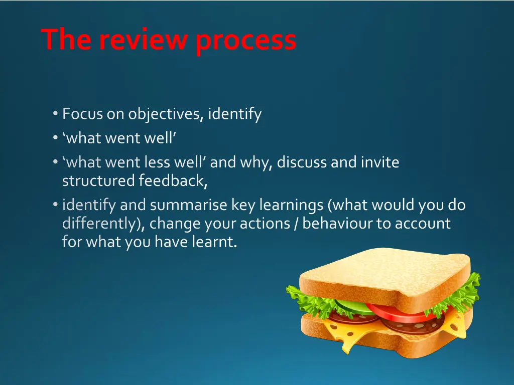 the review process
