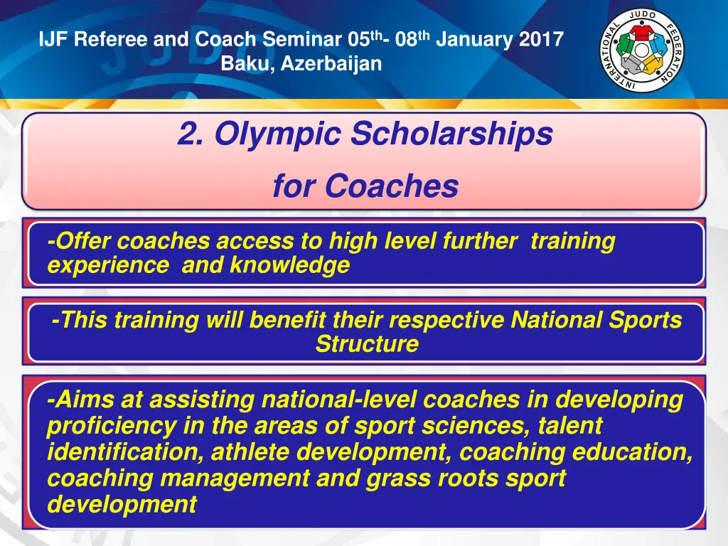 ijf referee and coach seminar 05 th 08 th january 4