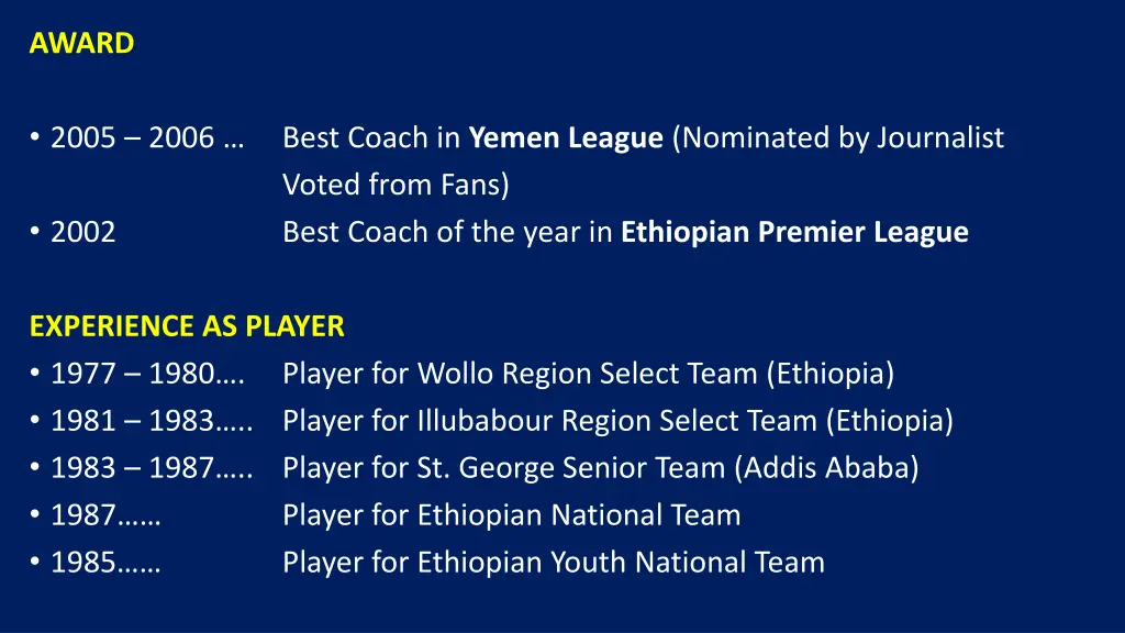 award