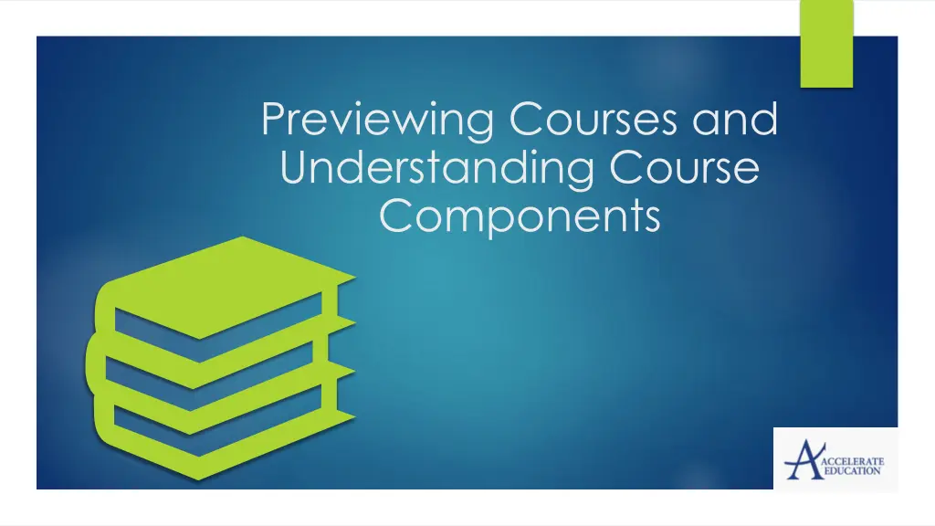 previewing courses and understanding course
