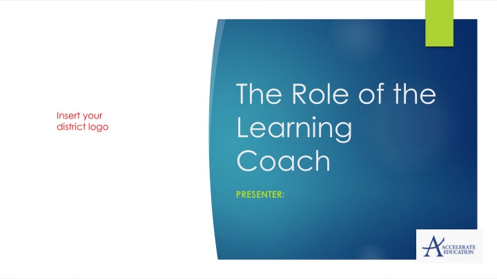 the role of the learning coach