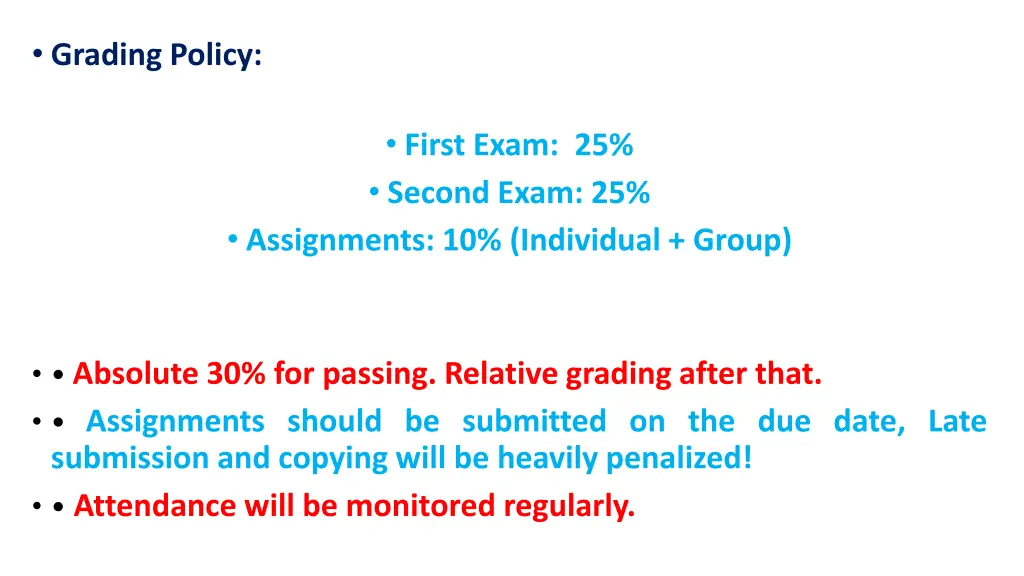 grading policy