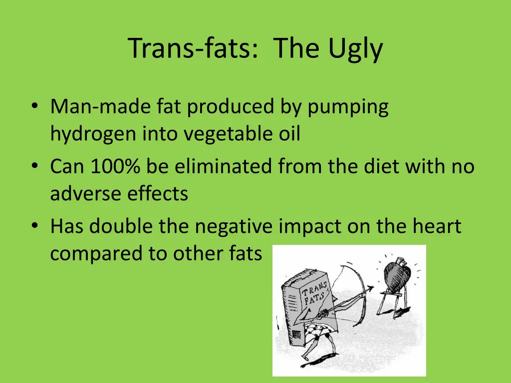 trans fats the ugly