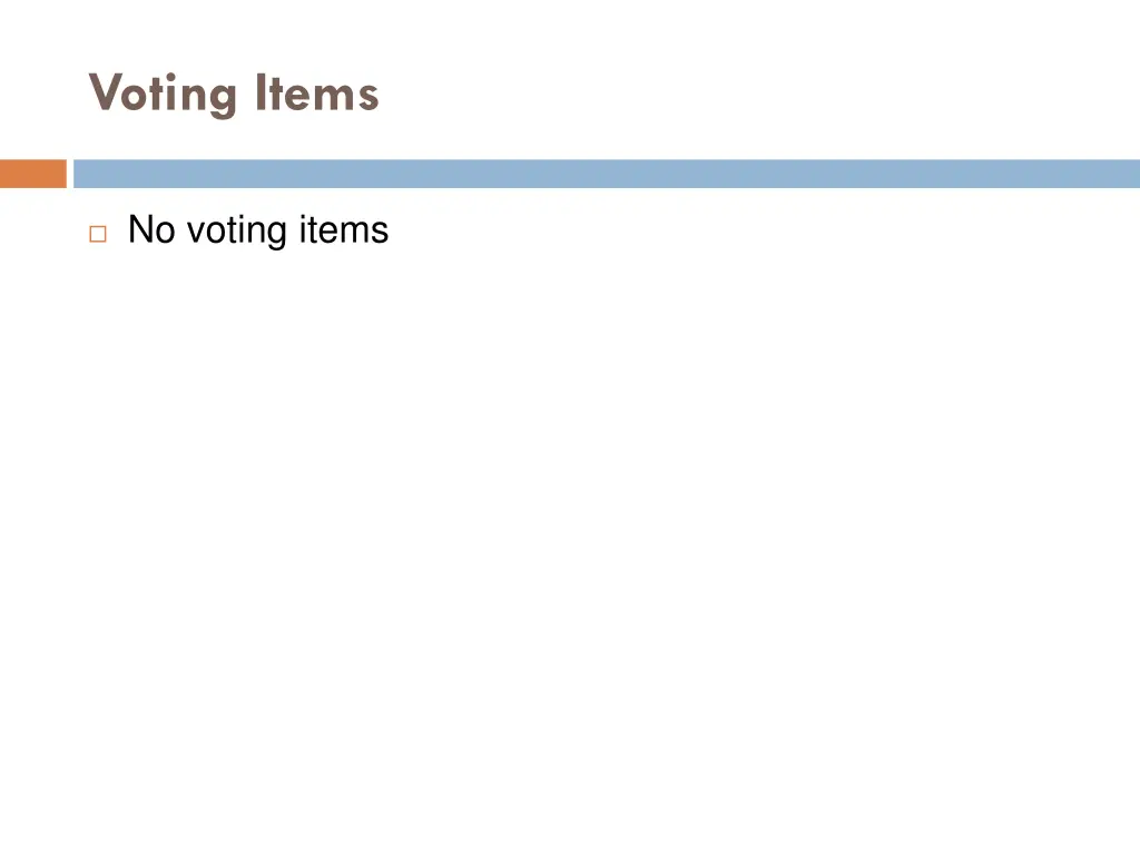 voting items