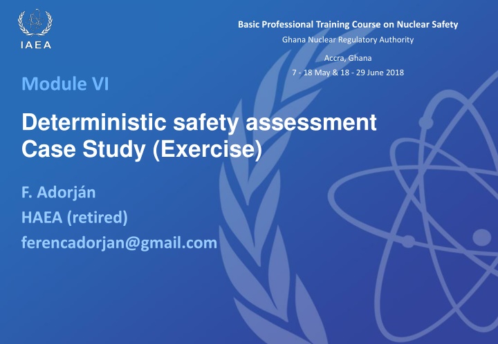 basic professional training course on nuclear
