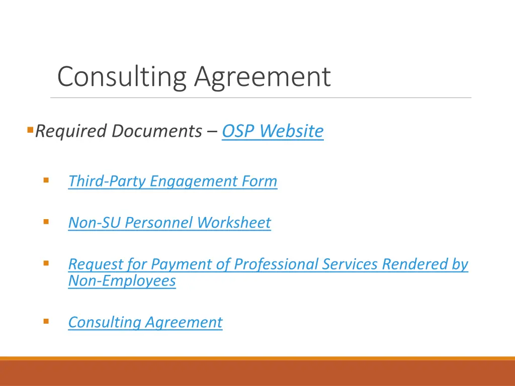 consulting agreement