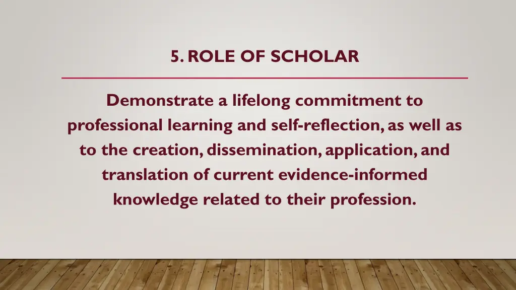 5 role of scholar