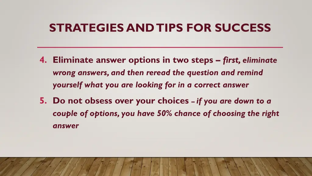 strategiesand tips for success 1