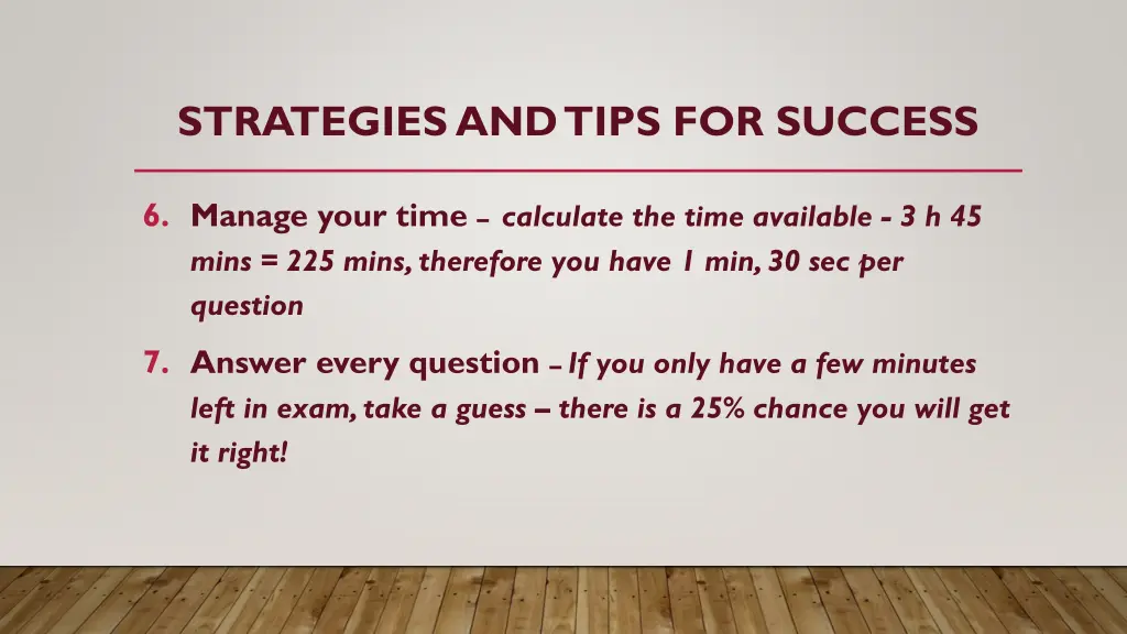 strategiesand tips for success 2