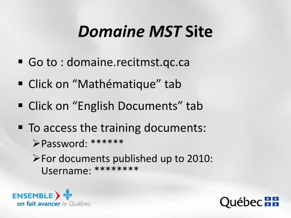 domaine mst site