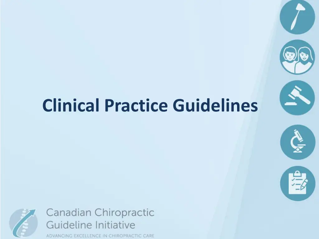 clinical practice guidelines