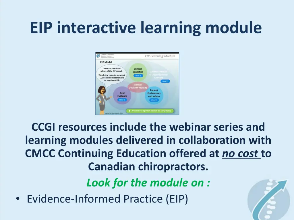 eip interactive learning module