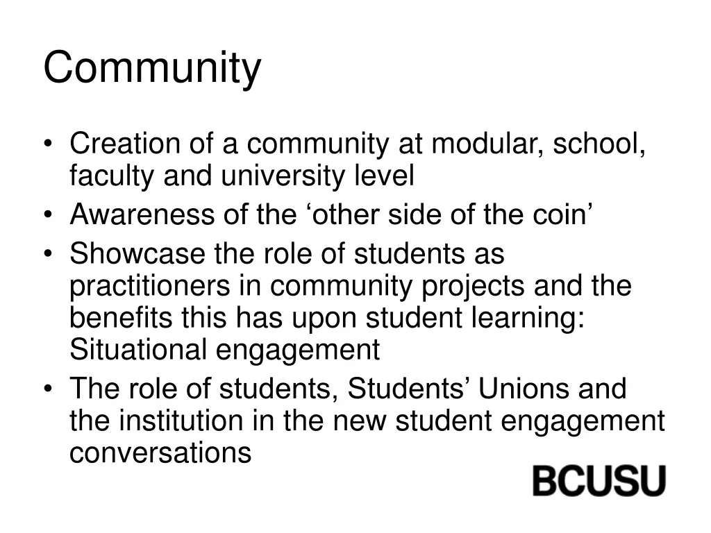 community