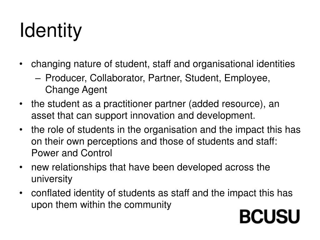 identity