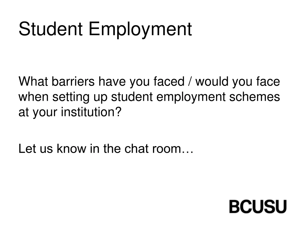 student employment