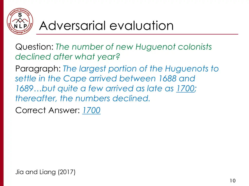 adversarial evaluation