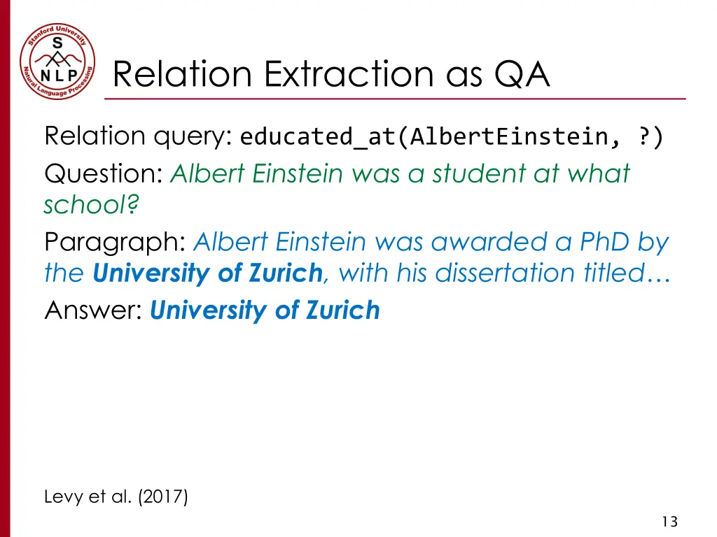 relation extraction as qa