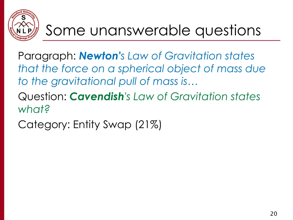 some unanswerable questions 1