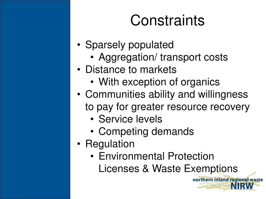 constraints