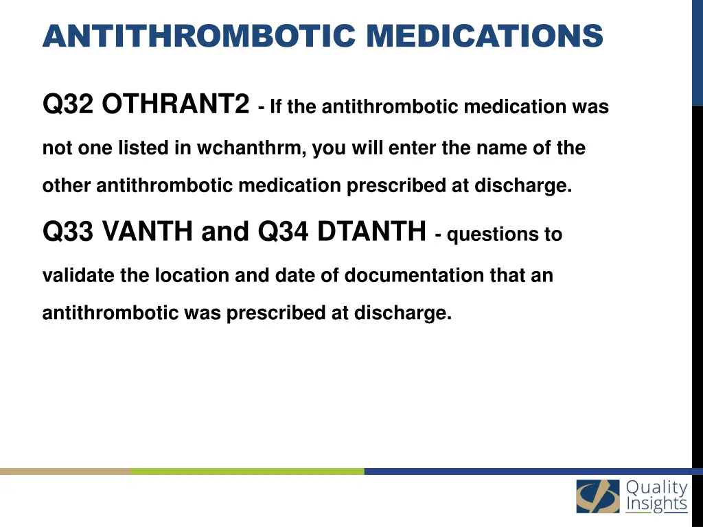 antithrombotic medications