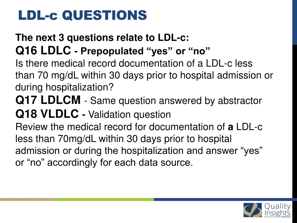 ldl c questions